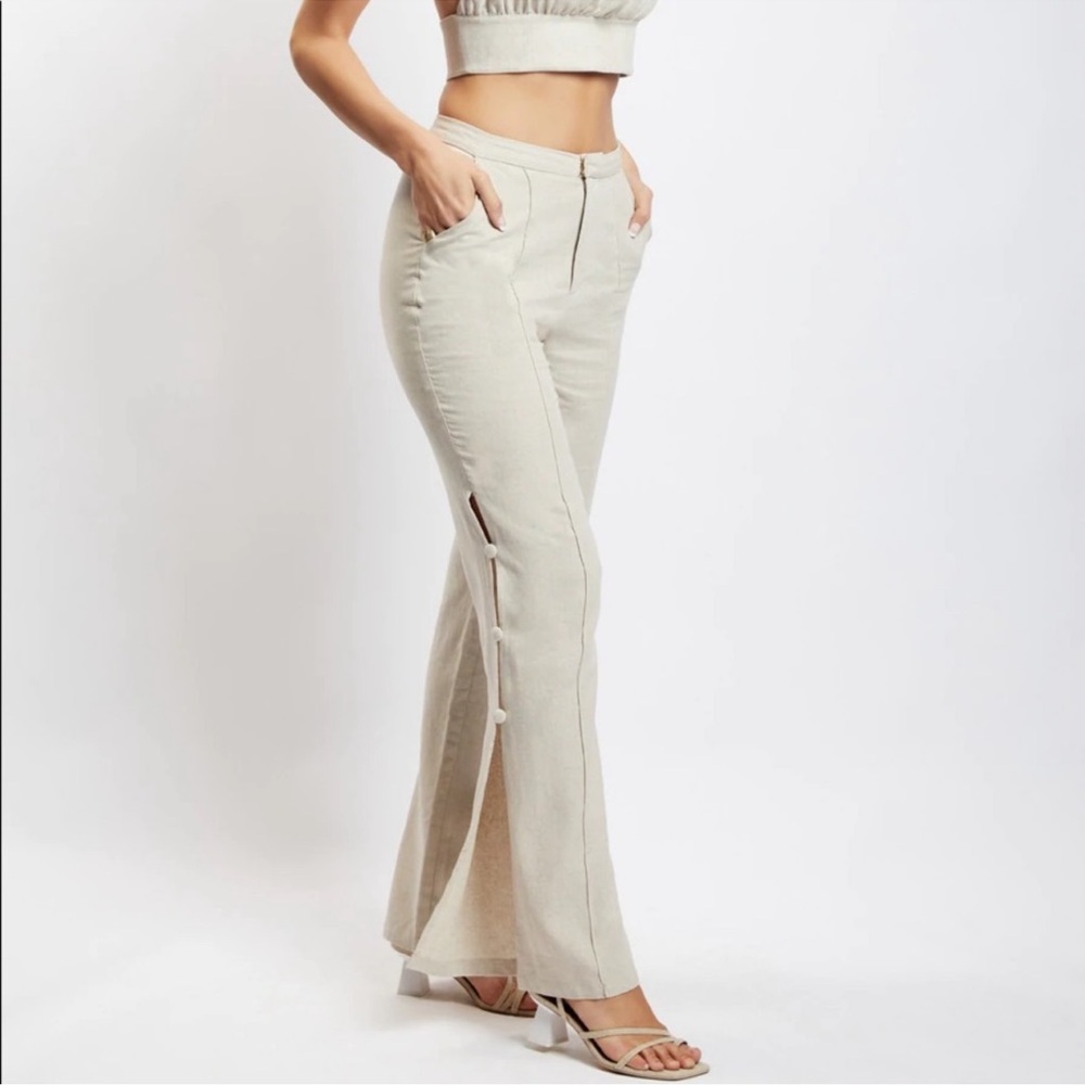MESHKI Lexi linen pants NWT